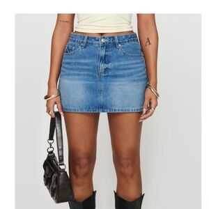 Princess Polly Paulette Denim Miniskirt